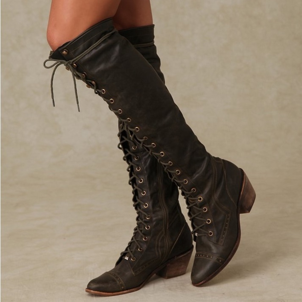 free people / Jeffrey Campbell Joe Boots olive Green